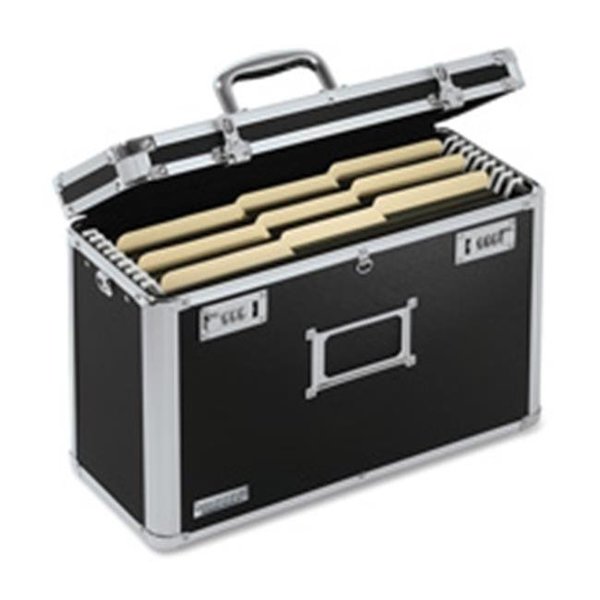Officetop Locking File Tote- Legal- 16-.75in.x7-.25in.x12-.25in.- Black-Chrome OF127333